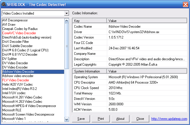 Xp Codec Pack Components